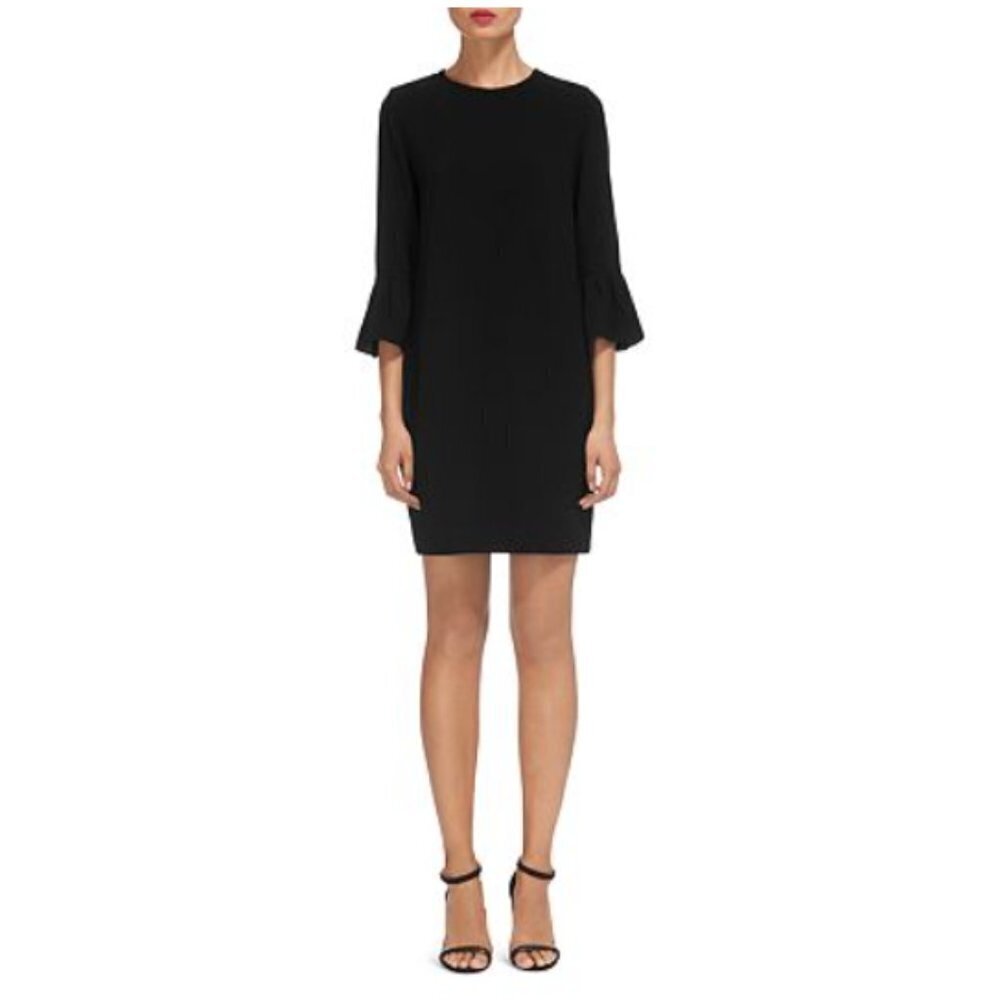 NWT Whistles "Raven" Sheath Dress w/ Bell Sleeves - Picture 2 of 3